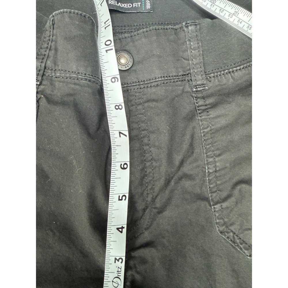 Lee Relaxed Fit Black Cargo Capris Womens 16 Medium Cotton Spandex 3370501 - Picture 4 of 10